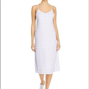 Charlie Holiday Lilac Gingham print Midi  Sun Dress NEW Size XS